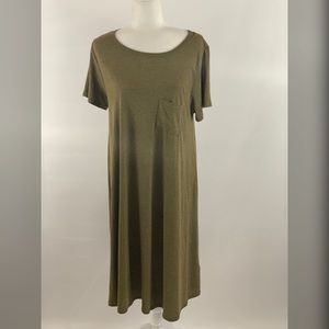 Lularoe Olive Green Dress Size M
